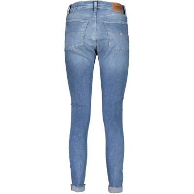 Blue Cotton Women Jeans