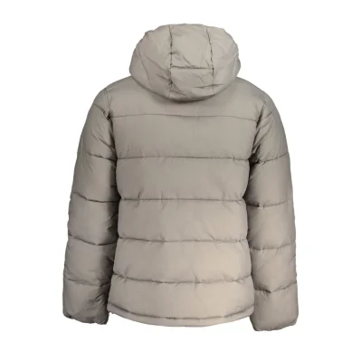 Gray Nylon Men Jacket