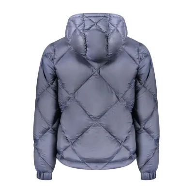 Blue Polyester Men Jacket