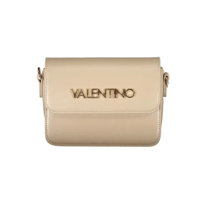 Beige Polyethylene Women Handbag