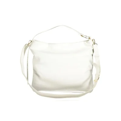 White Polyethylene Women Handbag