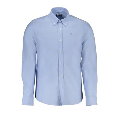 Light Blue Cotton Men Shirt