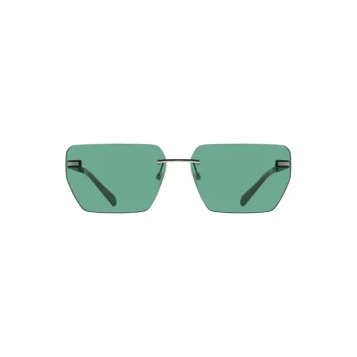 Green Metal Men Sunglass