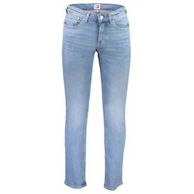 Light Blue Cotton Men Jeans