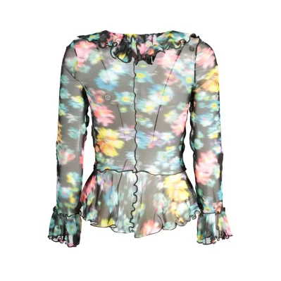 Black Polyester Women's T-Shirt