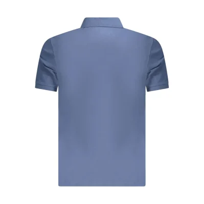 Blue Cotton Polo Shirt