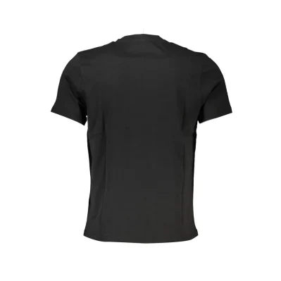 Black Cotton Men T-Shirt