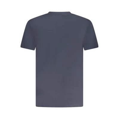 Blue Cotton Men T-Shirt