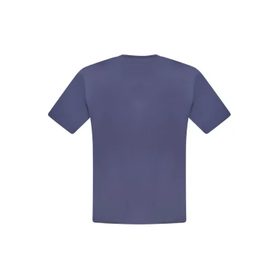 Blue Cotton Men T-Shirt