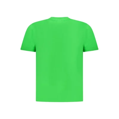 Green Cotton Men T-Shirt