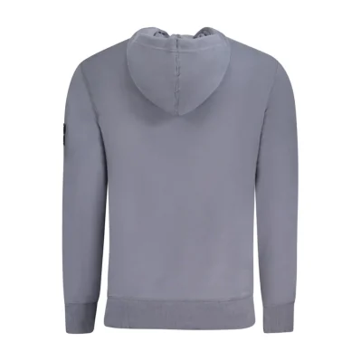 Blue Cotton Men Sweater