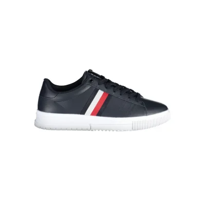 Blue Polyester Sneaker