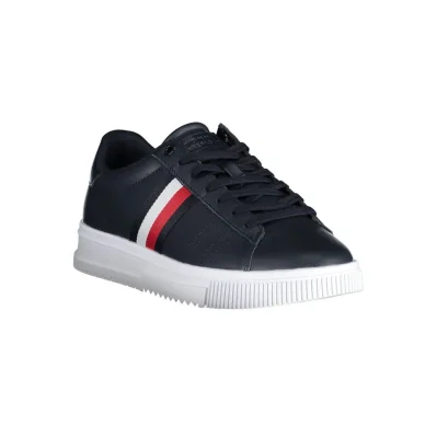 Blue Polyester Sneaker