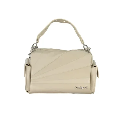 Beige Polyethylene Handbag