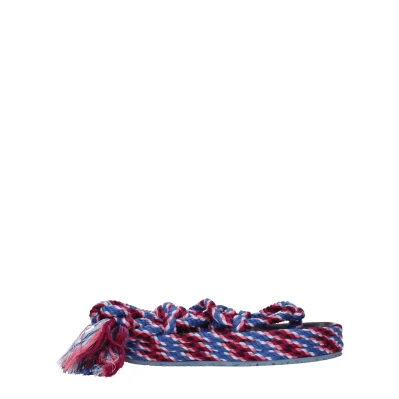Blue Fabric Sandals