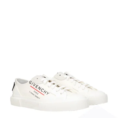 Beige Fabric Low Tops