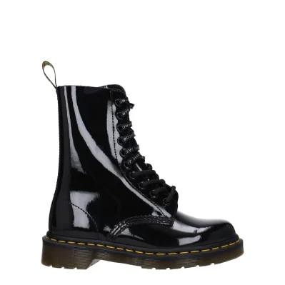 Black Leather Ankle Boots