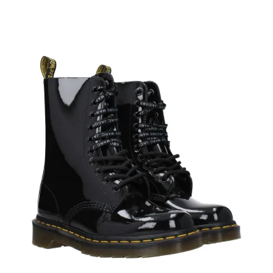 Black Leather Ankle Boots