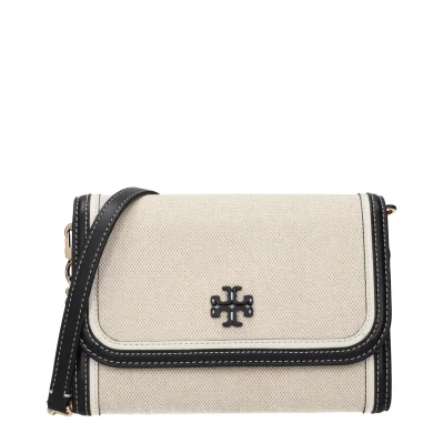 Beige Fabric Clutch Bags