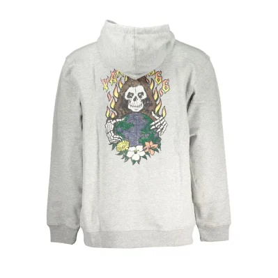 Gray Cotton Men Sweatshirt