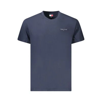 Blue Cotton Men T-Shirt