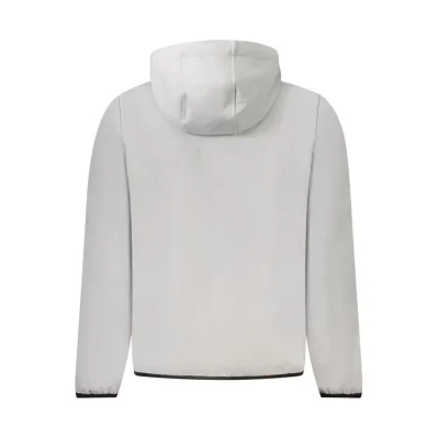 Gray Polyester Men Jacket