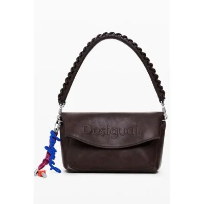 Brown Polyethylene Women Handbag