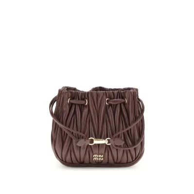 Matelassé nappa leather Pouch