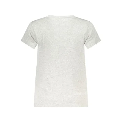 Gray Cotton Women T-Shirt