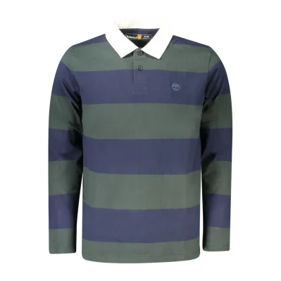 Green Cotton Men Polo Shirt