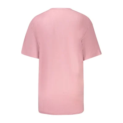 Pink Cotton Women T-Shirt