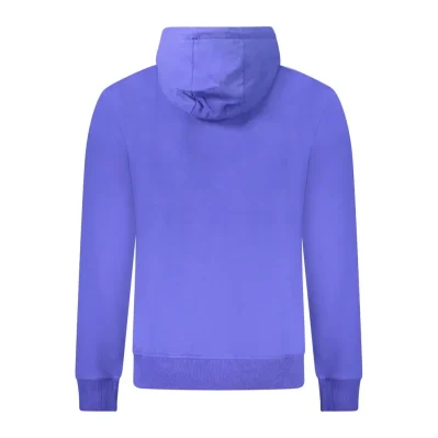 Blue Cotton Men Sweater