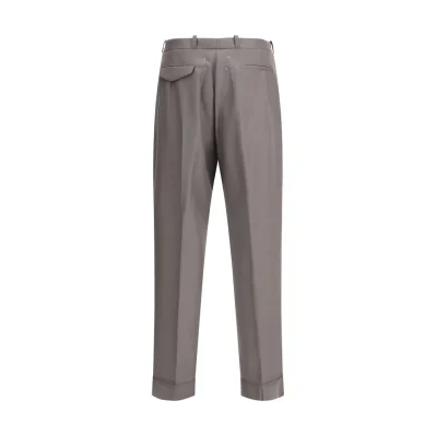 Green Wool Trousers