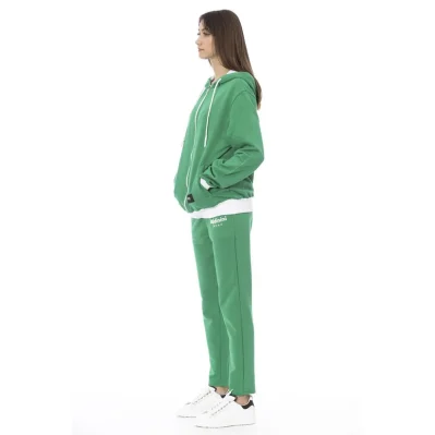 Green Cotton Women Sweater