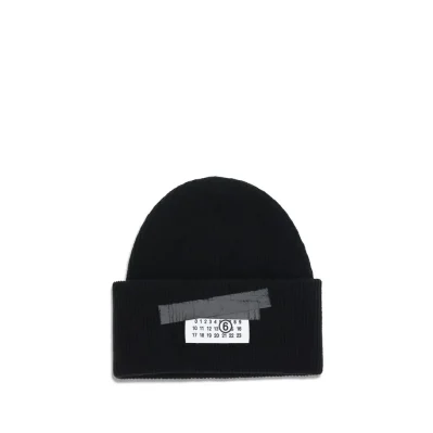 Black Wool Beanie