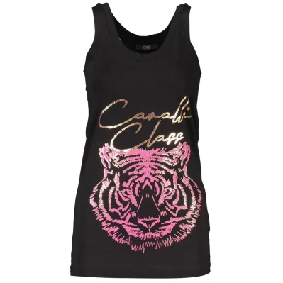 Black Cotton Tank Top