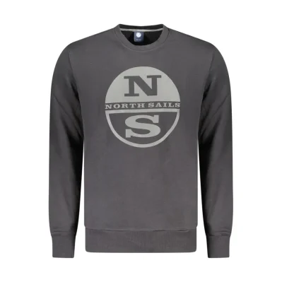 Black Cotton Sweatshirt