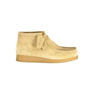 Beige Leather Men Sneaker