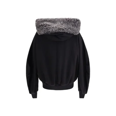 Black Cotton Sweatshirt
