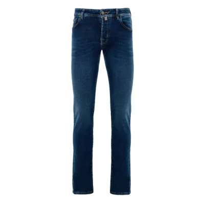 Blue Cotton Skinny Jean