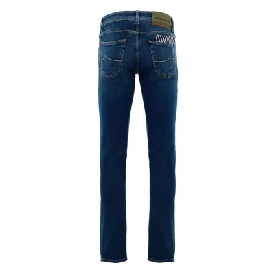 Blue Cotton Skinny Jean