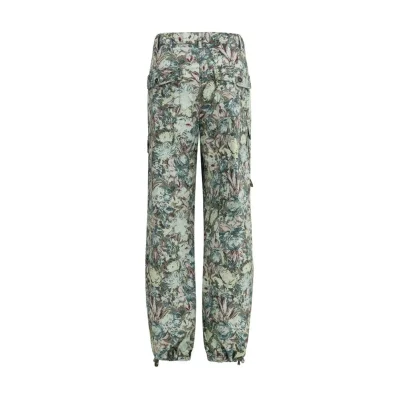 Printed Stretched Cotton Pants