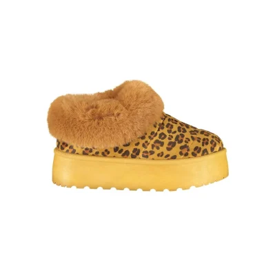 Brown Polyester Women Sneaker