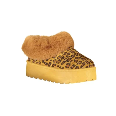 Brown Polyester Women Sneaker