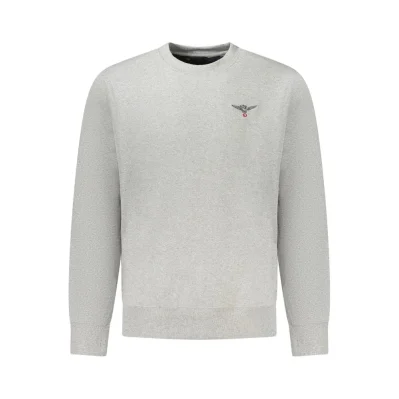 Gray Cotton Men's Sweater