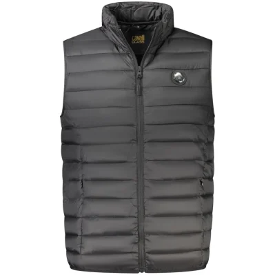 Black Polyester Men Jacket
