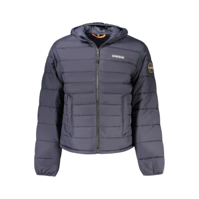 Blue Polyamide Men's Jacket