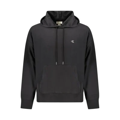 Black Cotton Men Sweater