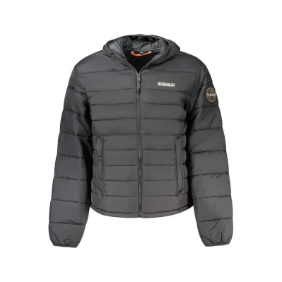 Black Polyamide Men Jacket