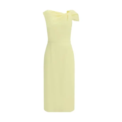 Draped Midi Cady Dress